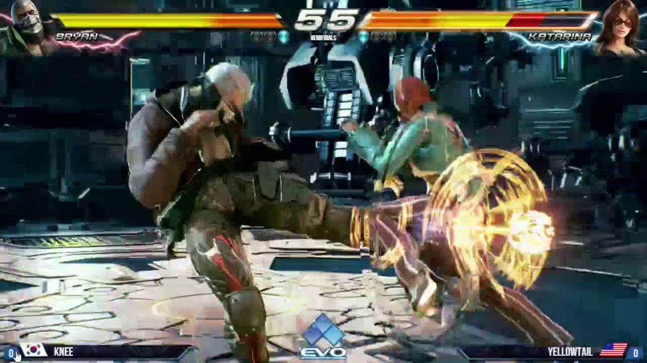 EVO 2016 - Tekken 7 - Semifinals - Knee ( Bryan ) Vs Yellowtail ( Katarina )