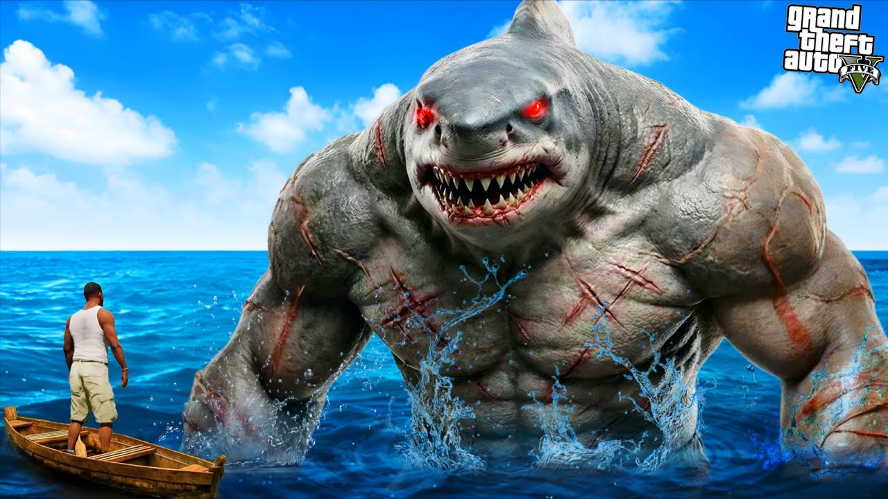 Franklin Attack by GOD SHARK in GTA 5
