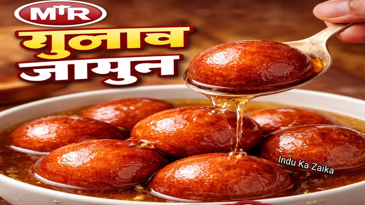 MTR Packet Gulab Jamun Recipe | Soft & Juicy Halwai Style Gulab Jamun at Home | Indu Ka Zaika 