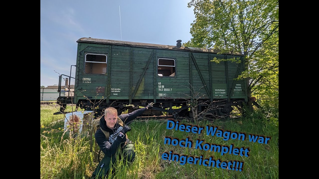 Wagon voll eingerichtet und Funktionierende Hebel im Verlassenen Stellwerk