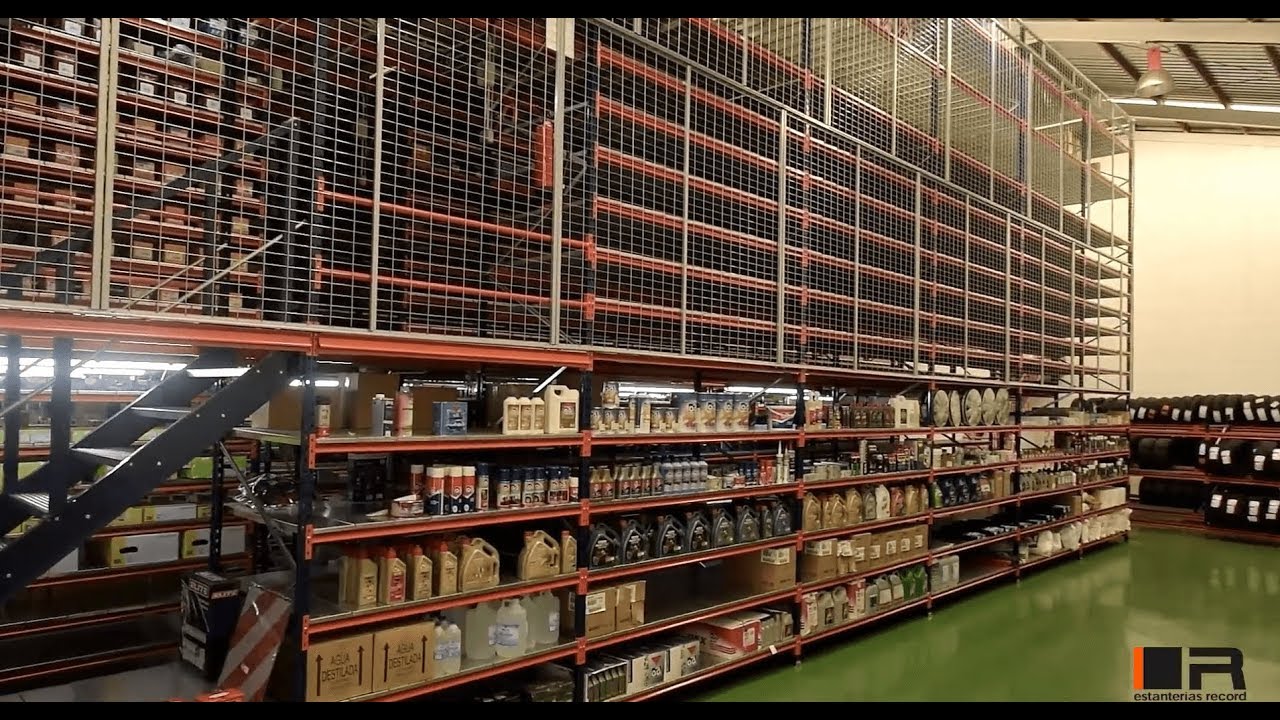 Instalación Carga Manual con Pasillos Elevados | Estanterías Record