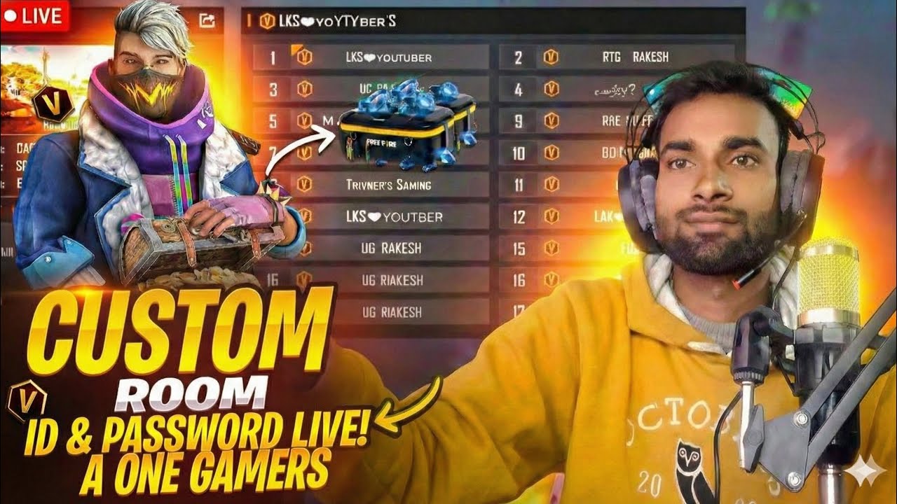 🔴 FREE FIRE LIVE: NON-STOP CUSTOM ROOMS! 💥 PLAY WITH SUBSCRIBERS