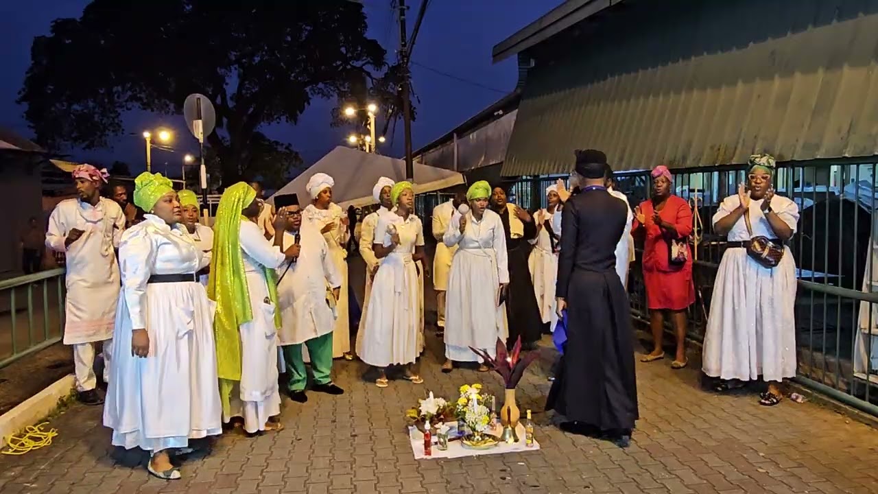 SBF - National Spiritual Baptist Wayside Service - Tunapuna Market.