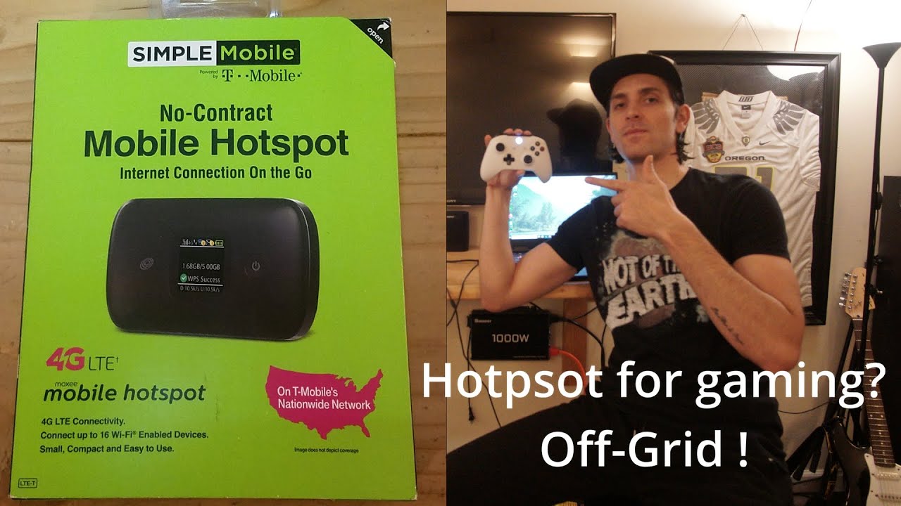 Gaming off grid, Simple Mobile hotspot review, Rocket league!