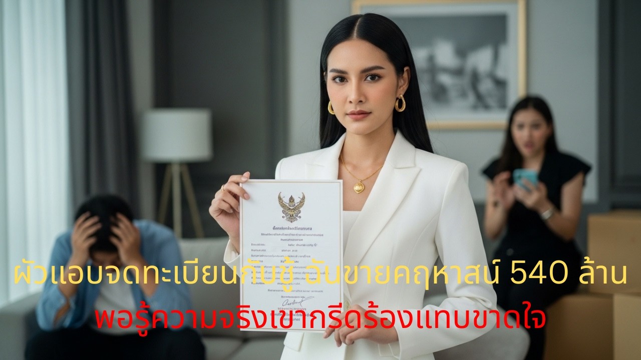 ผัวแอบจดทะเบียนกับชู้ ฉันขายคฤหาสน์ 540 ล้าน พอรู้ความจริงเขากรีดร้องแทบขาดใจ