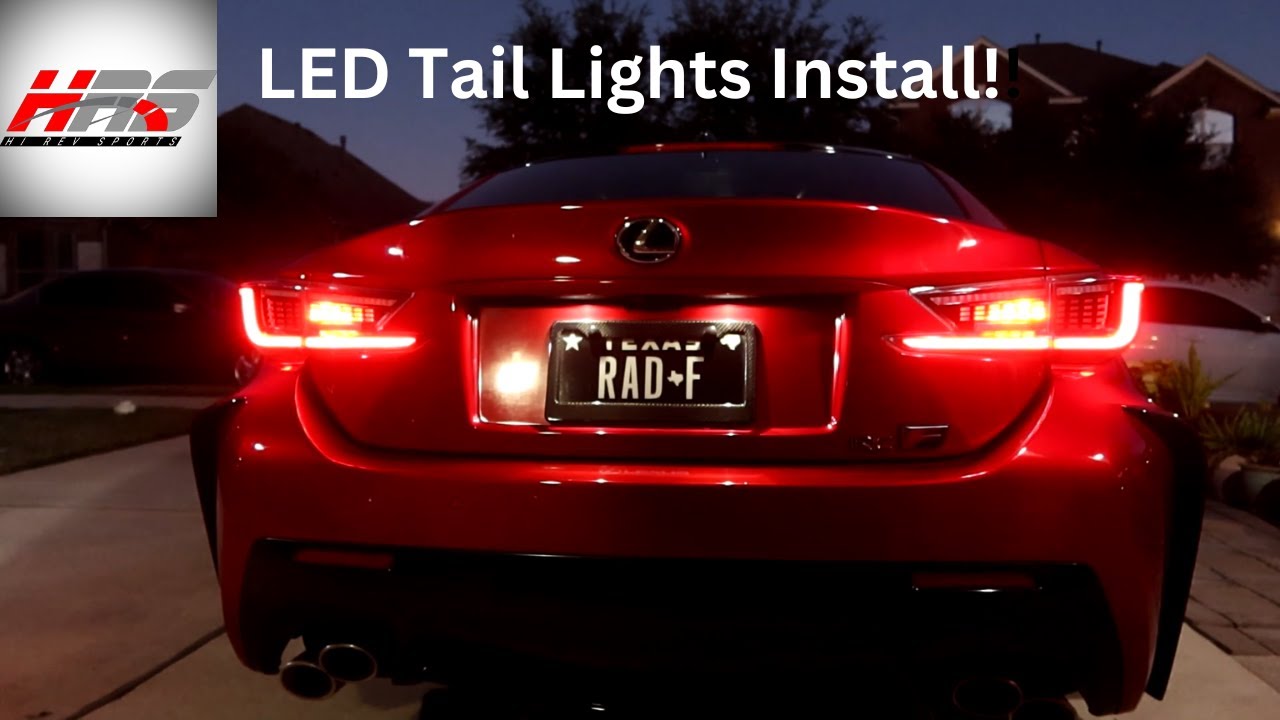 Hirevsports custom LED Tail light for Lexus RC!