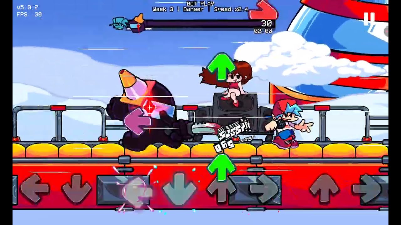 Black Danger FNF V5 İmpostor Animasyon  Şarkısı  8 bit