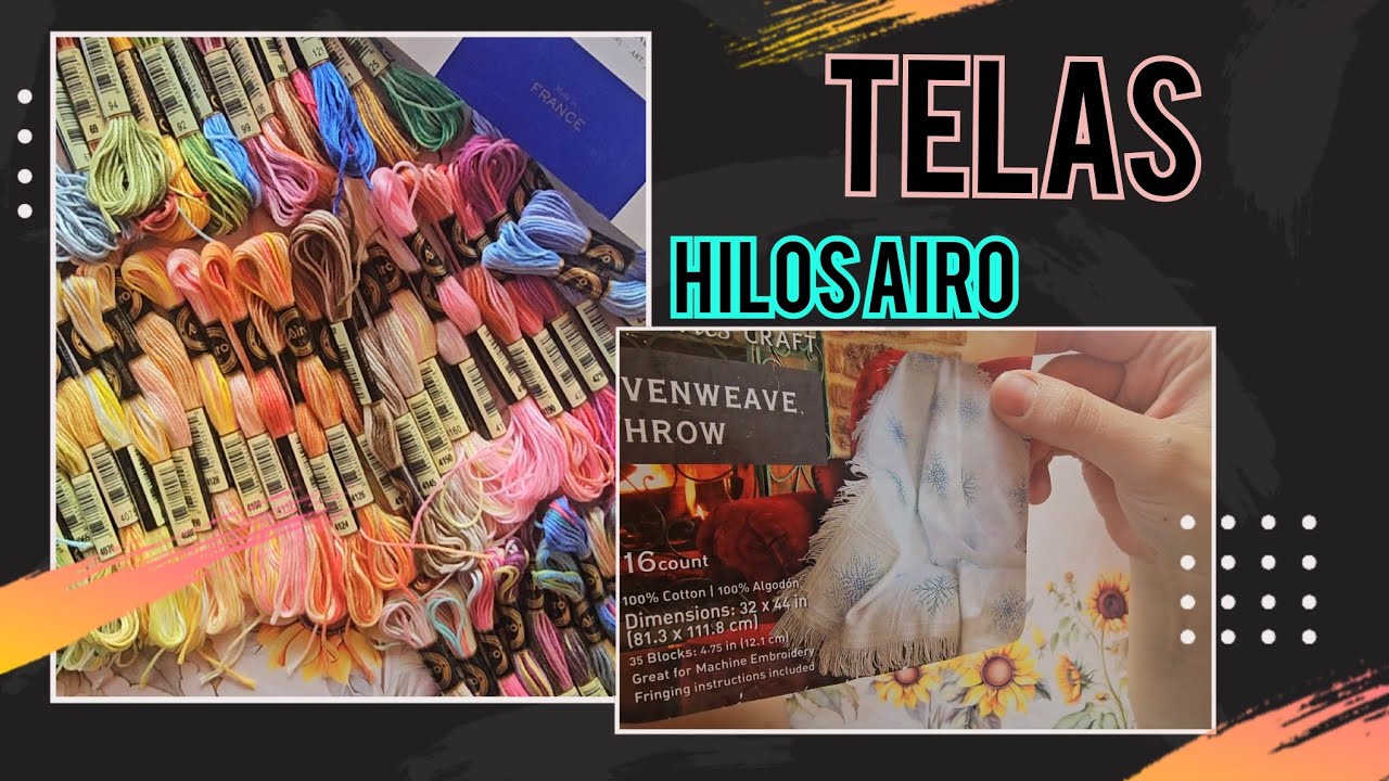 Compras y regalos #hilos airo #telas #puntodecruz 