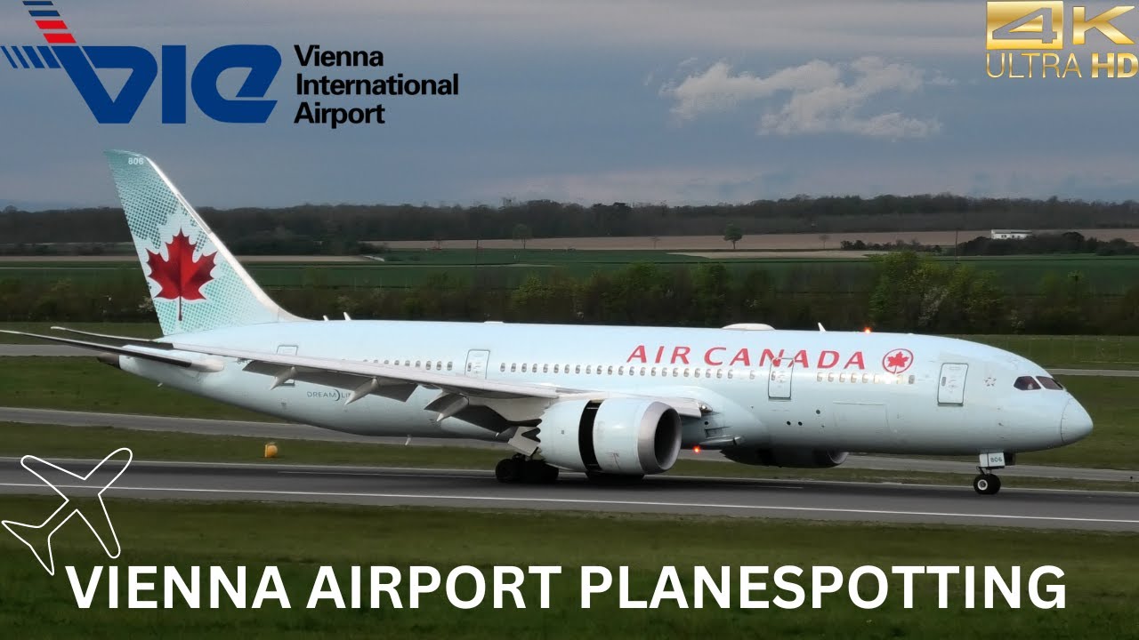 20 MINUTES of GREAT 4K PLANESPOTTING at VIENNA AIRPORT