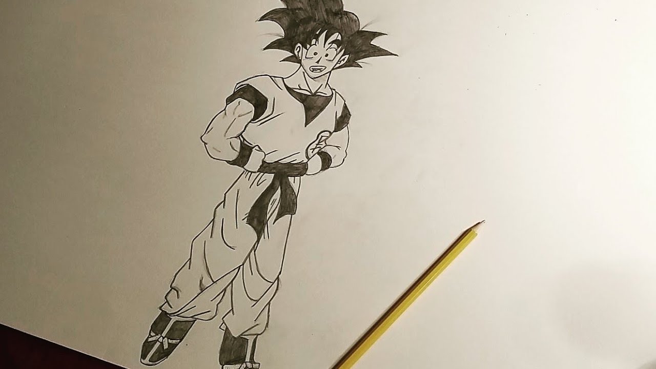 (ASMR) Drawing GOKU Part 2 | Dragon Ball Z | Gum Chewing | Viewer Request