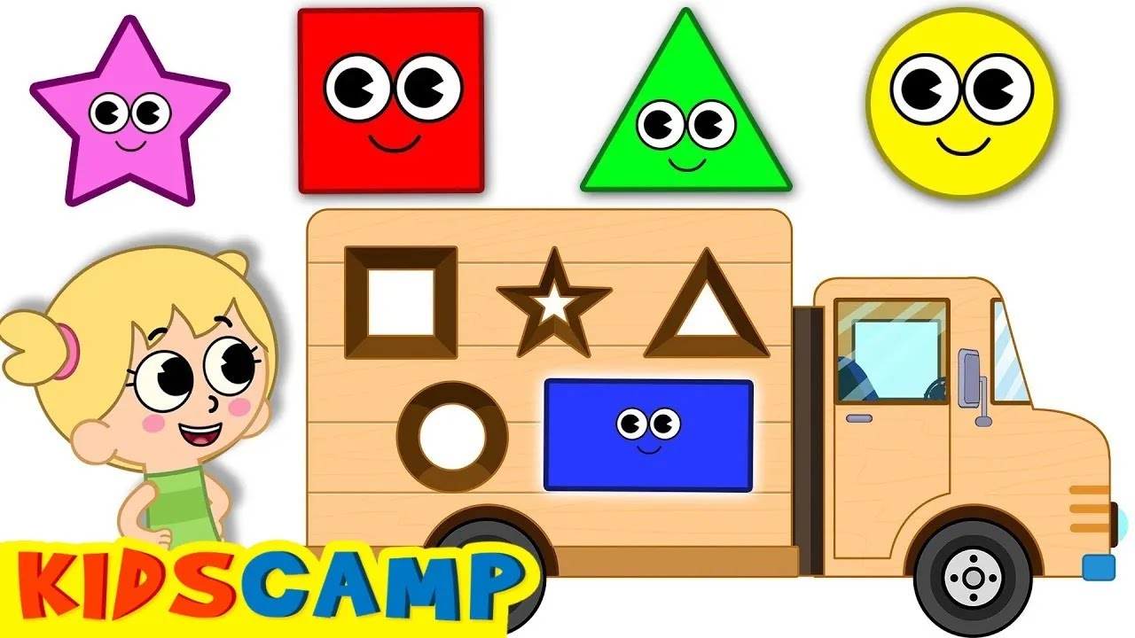 Learn Shapes With Wooden Truck | Best Learning Videos For Toddlers | KidsCamp