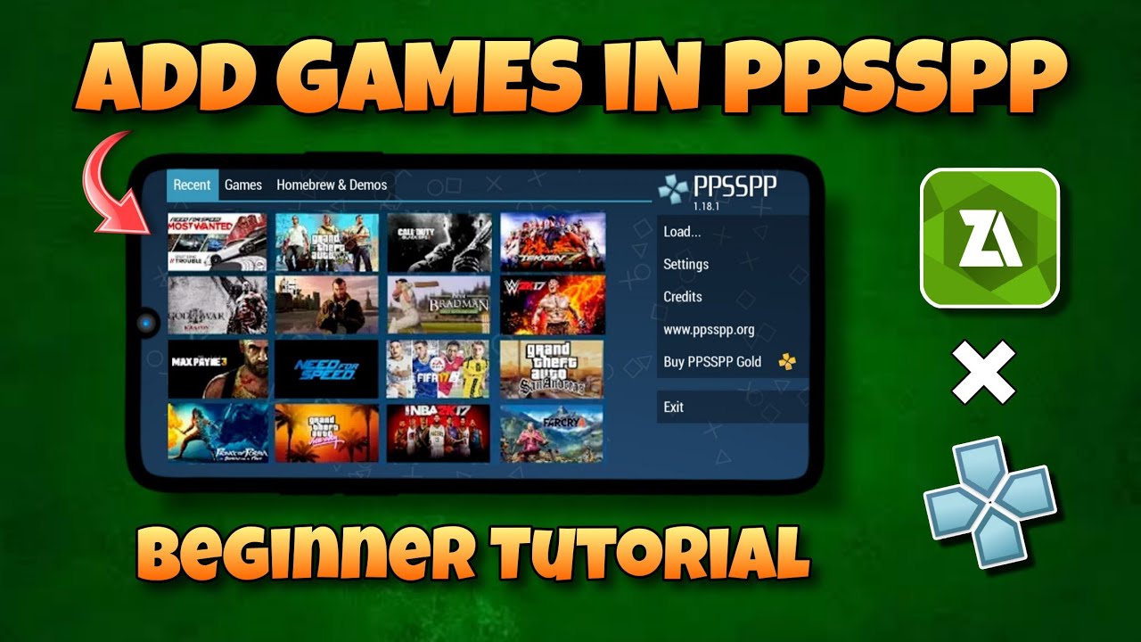 How to Add Games in PPSSPP Emulator on Android | Install Games in PPSSPP Emulator