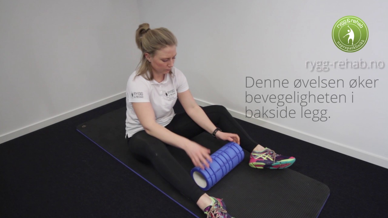 LEGG: Tøyeøvelse for legg med foamroller