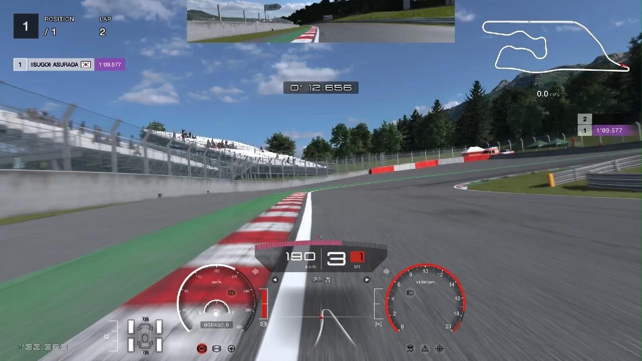 GT7 | Time Trial | Deep Forest Raceway Reverse Speedway(1:09.499)￼