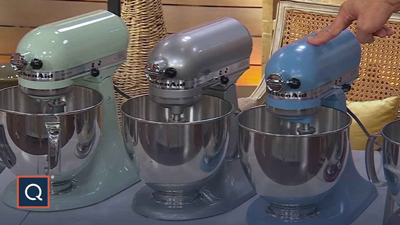 KitchenAid 5-qt Artisan Stand Mixer w/ Pastry Beater and Flex Edge | QVC
