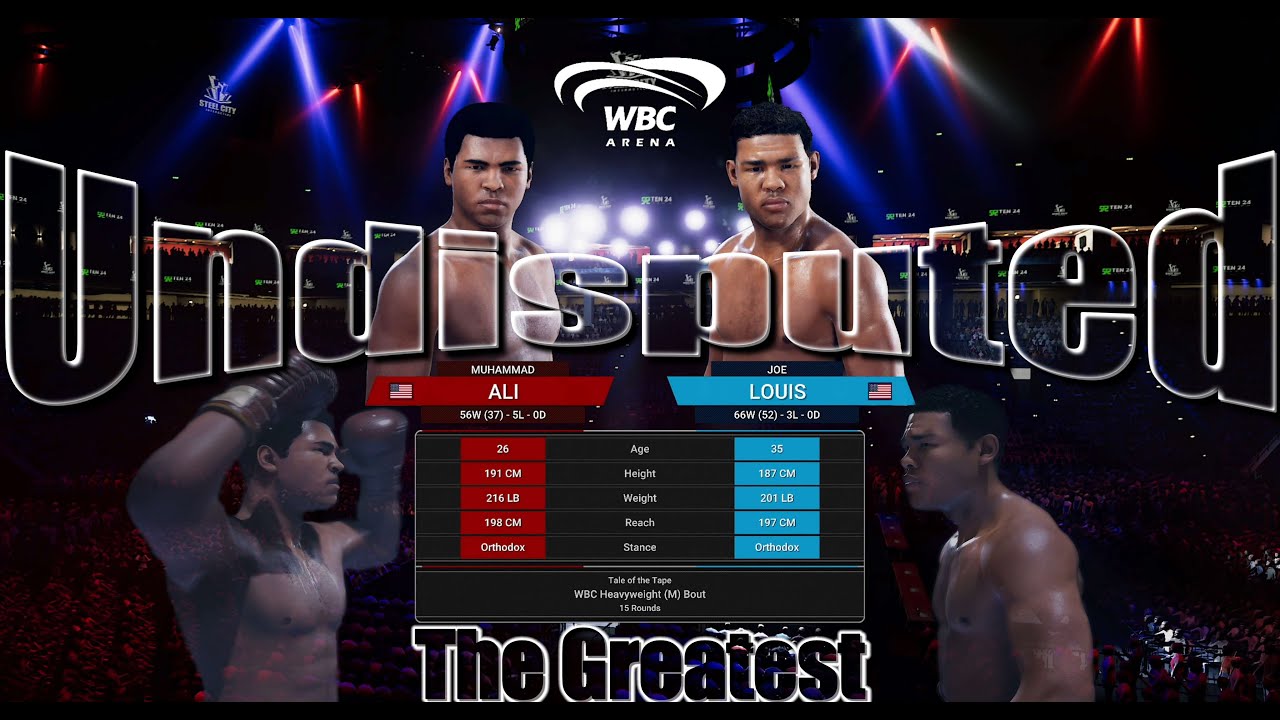 Undisputed - Muhammad Ali vs Joe Louis - AI Simulation (4K)