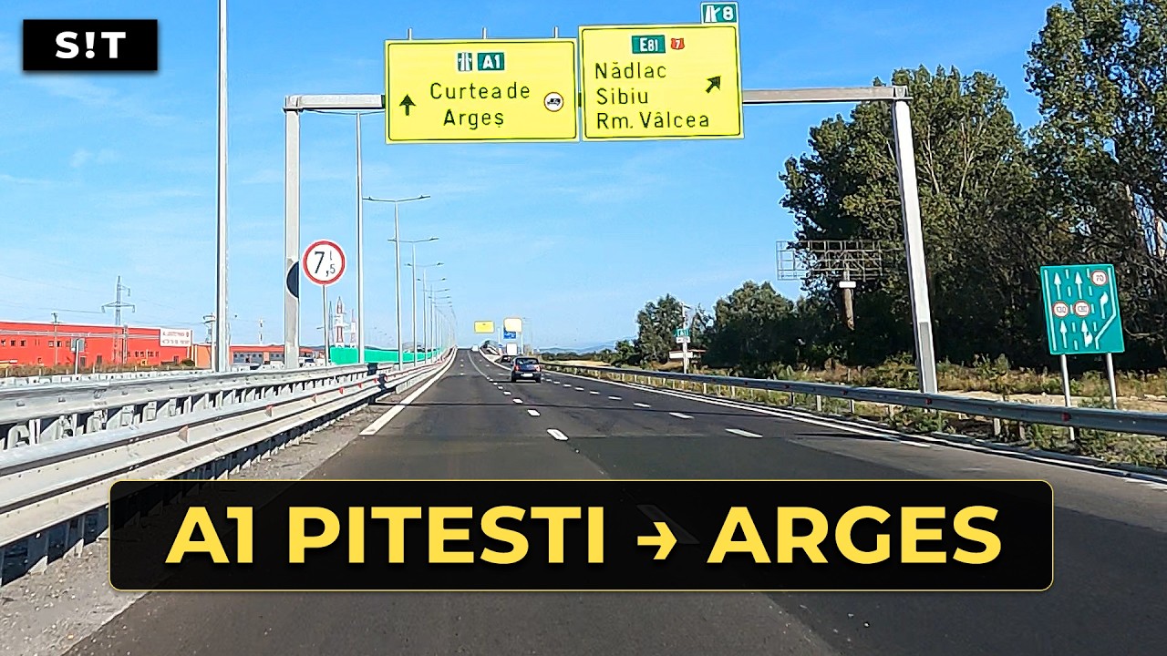 Driving the New A1 Pitesti to Curtea de Arges Section 🚗