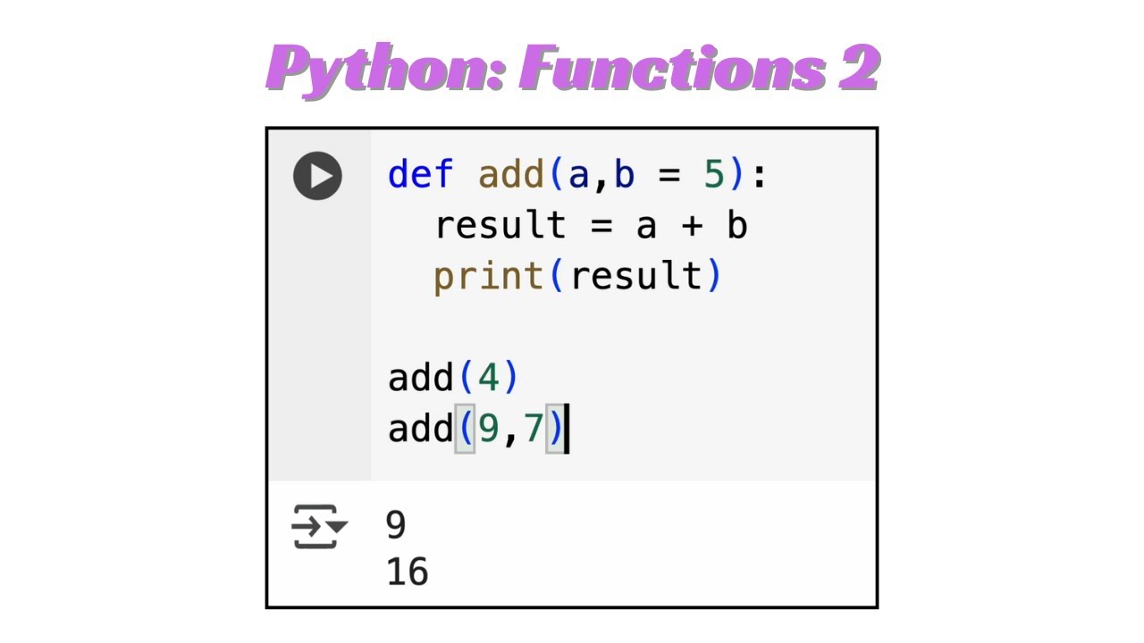 Python Lesson 36: Functions 2