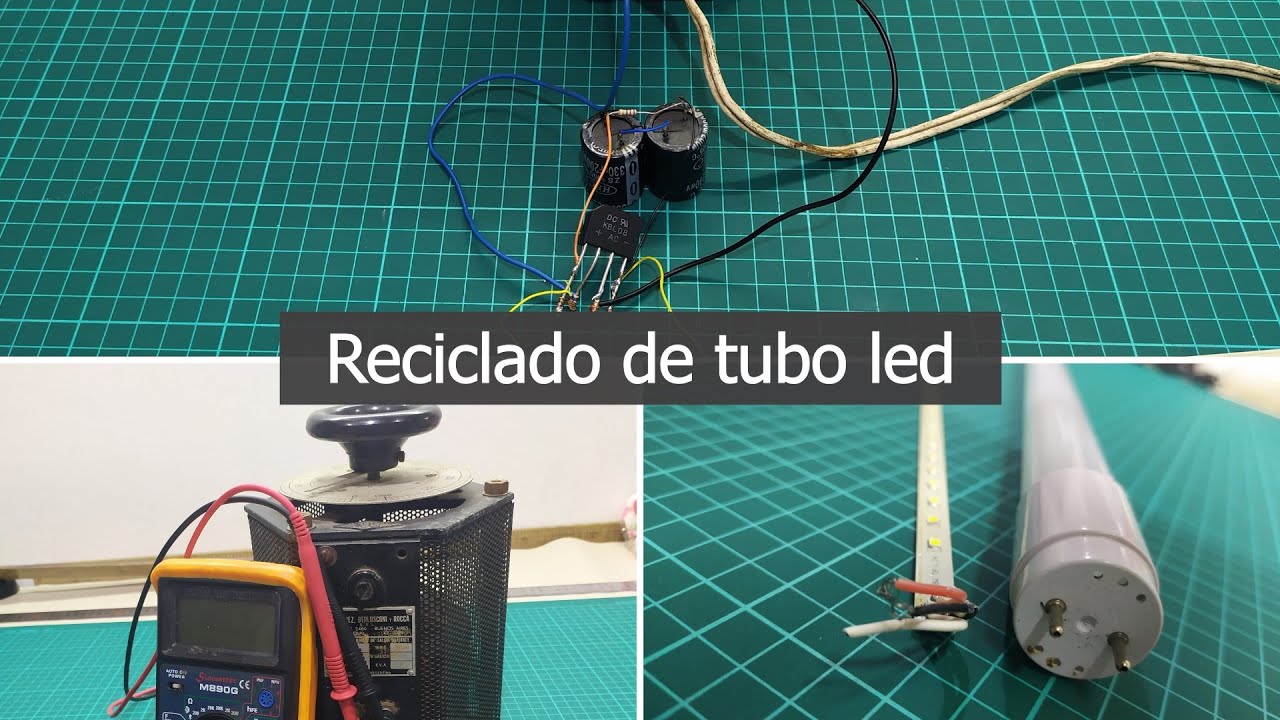 Reciclado de tubo led y adaptaci&oacute;n