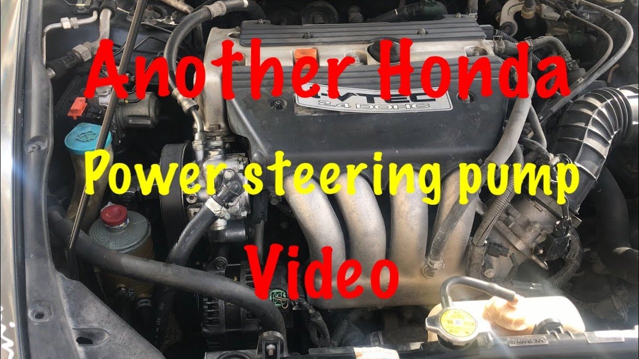 HONDA POWER STEERING PUMP RESEAL/partial rebuild