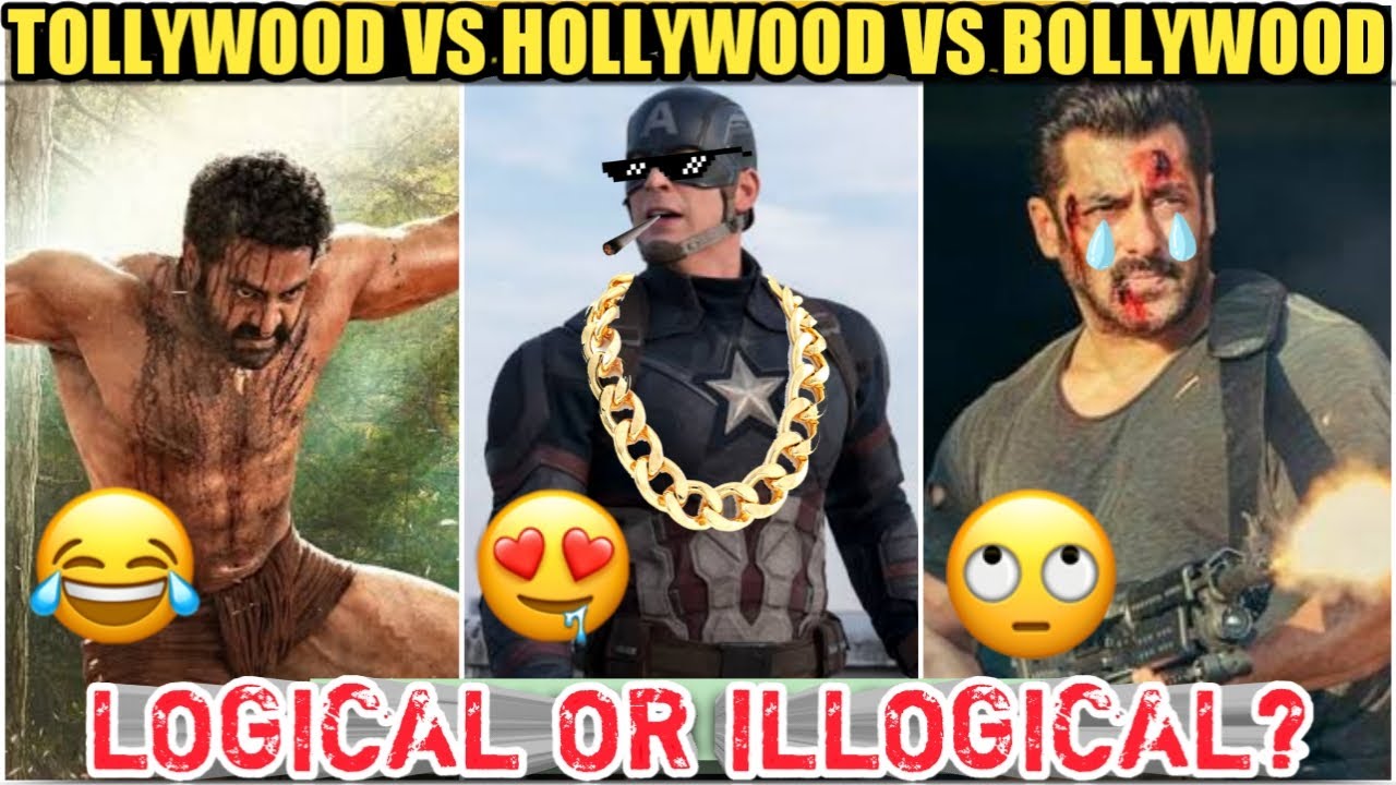 HOLLYWOOD VS BOLLYWOOD VS TOLLYWOOD FUNNY ILLOGICAL SCENES | FUNNY ACTION SCENES HINDI | YTTRENDS
