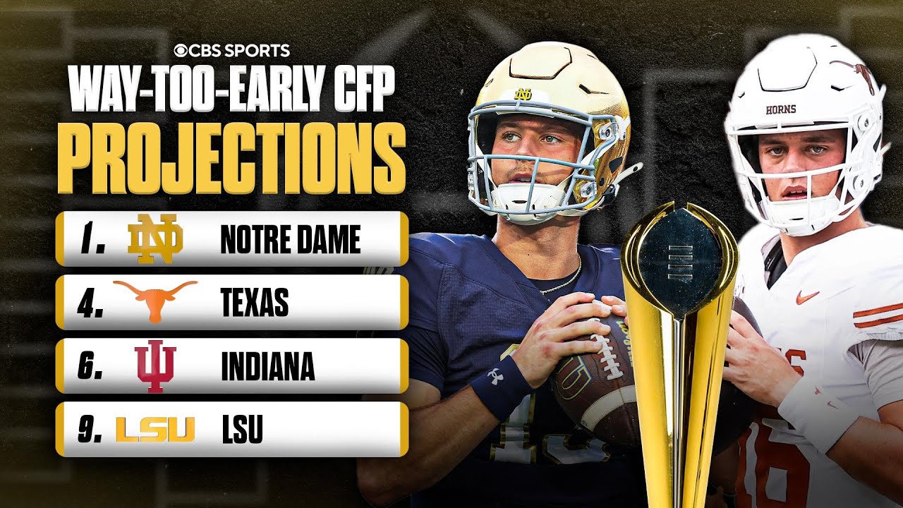 Predicting the College Football Playoff field for next season with Notre Dame on top at No. 1 💪