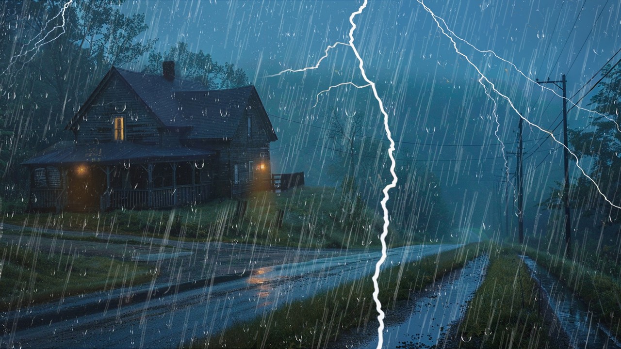 Duérmete en 3 Minutos con Lluvia y Truenos - Sonido Relajante para Eliminar el Insomnio