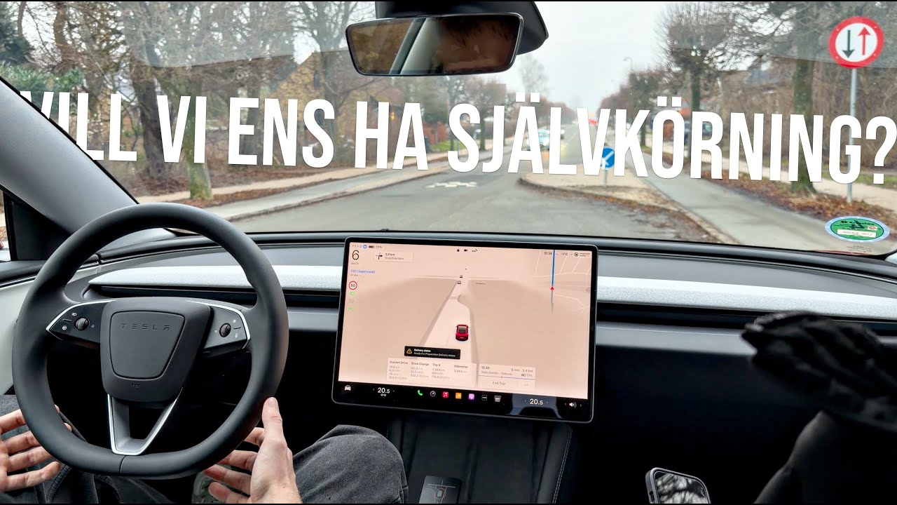Först i Sverige – Tesla FSD – så fungerar det