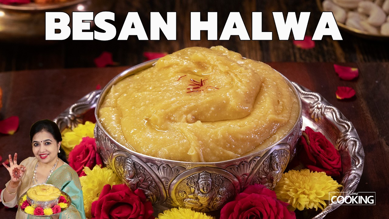 Besan Halwa | Traditional Indian Sweet | Festive Dessert | No Fail Method