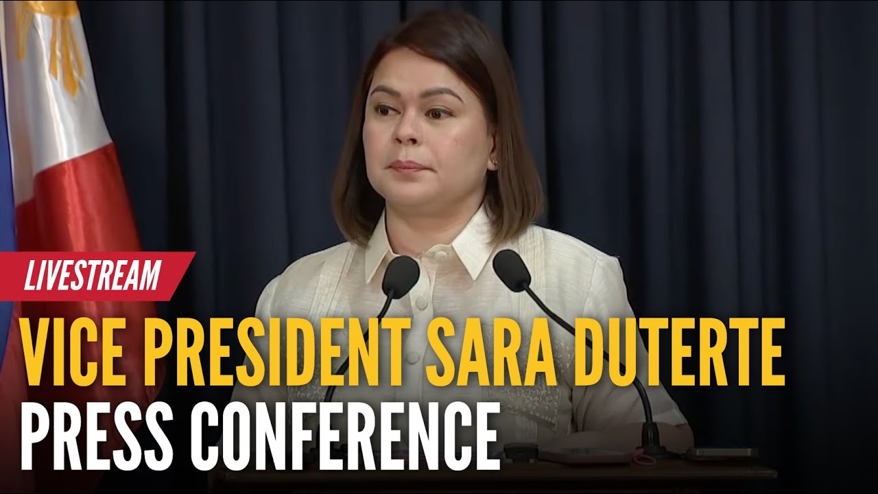 LIVE - Vice President Sara Duterte press conference (Sept. 29, 2025) - Replay | GMA Integrated News