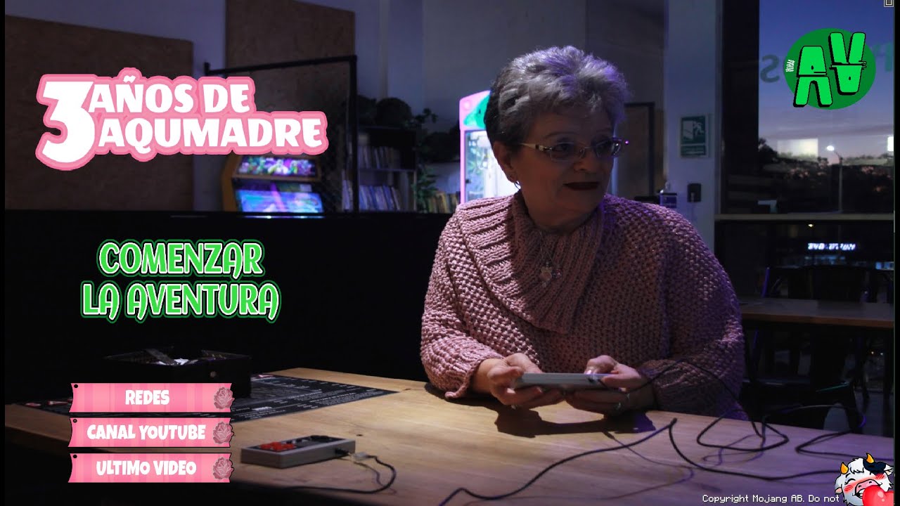 JUGANDO CON LA ABUELA A MINECRAFT |  🌸 AQUMADRE 🌸 | @dobleaa_gg |