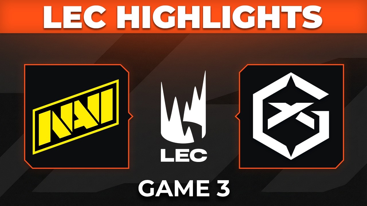 NAVI vs GX Highlights Game 3 | LEC 2026 Playoffs | Natus Vincere vs GIANTX