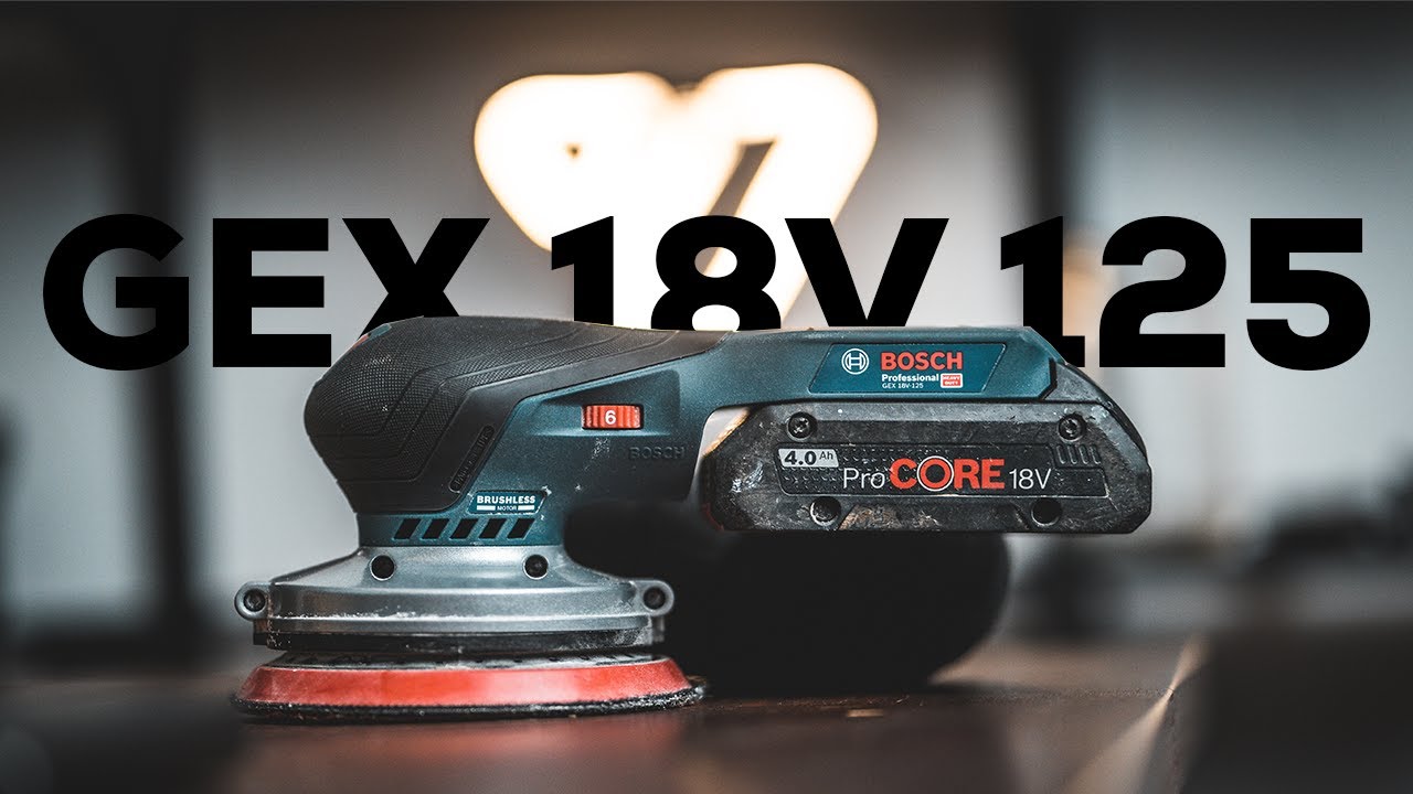 Лучшая 18-вольтовая эксцентриковая шлифовальная машина? | BOSCH GEX 18v 125