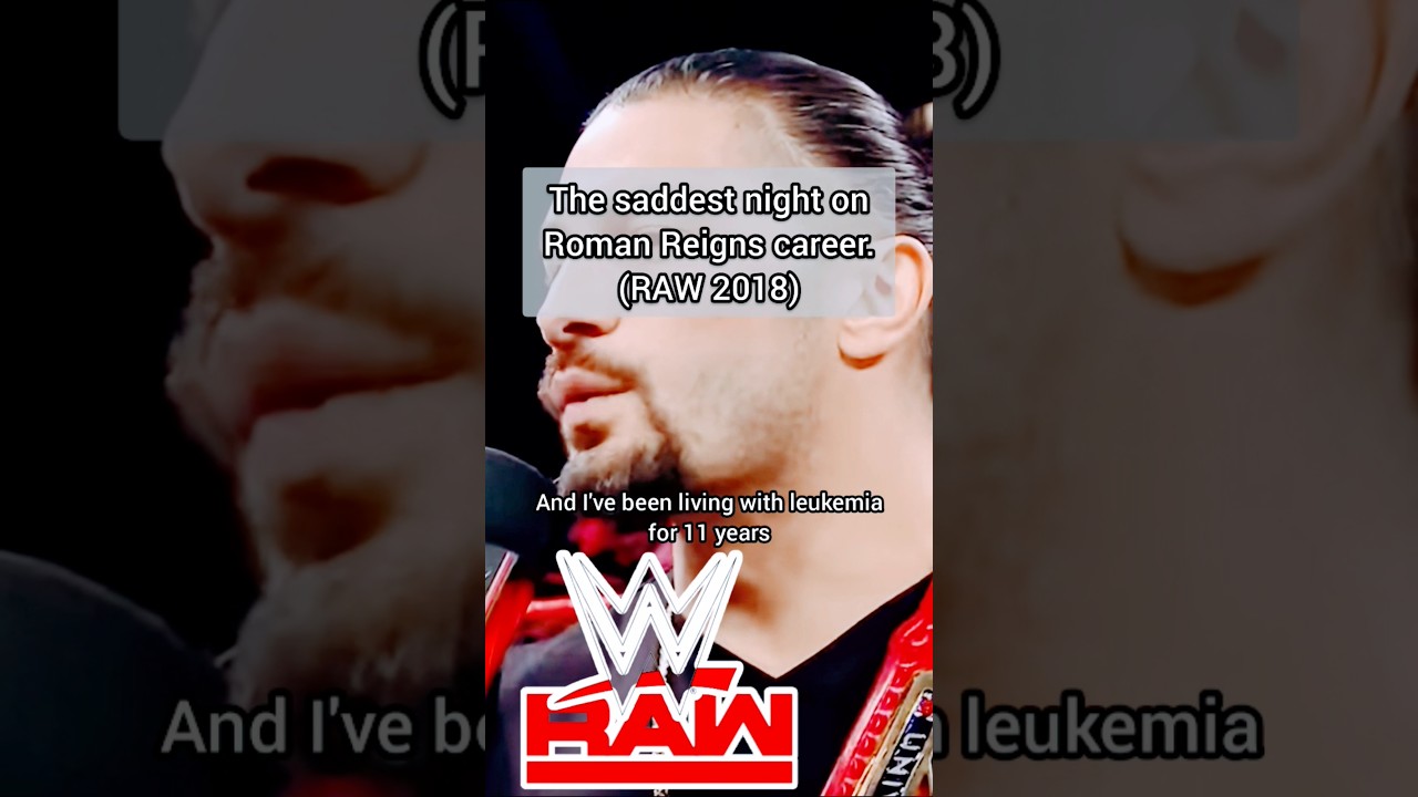 The saddest saddest night of Roman Reigns career, RAW 2018. #romanreigns #wwe #cancer