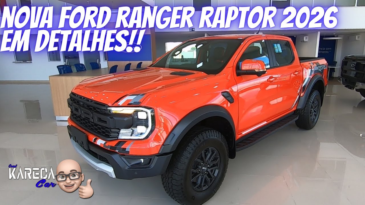 NOVA FORD RANGER RAPTOR 2026 EM DETALHES!!