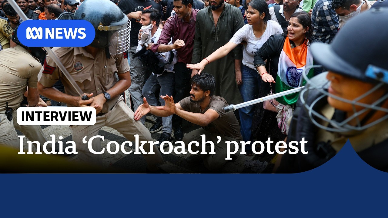 Accusations of police brutality in India at CJP protest | The World | ABC NEWS