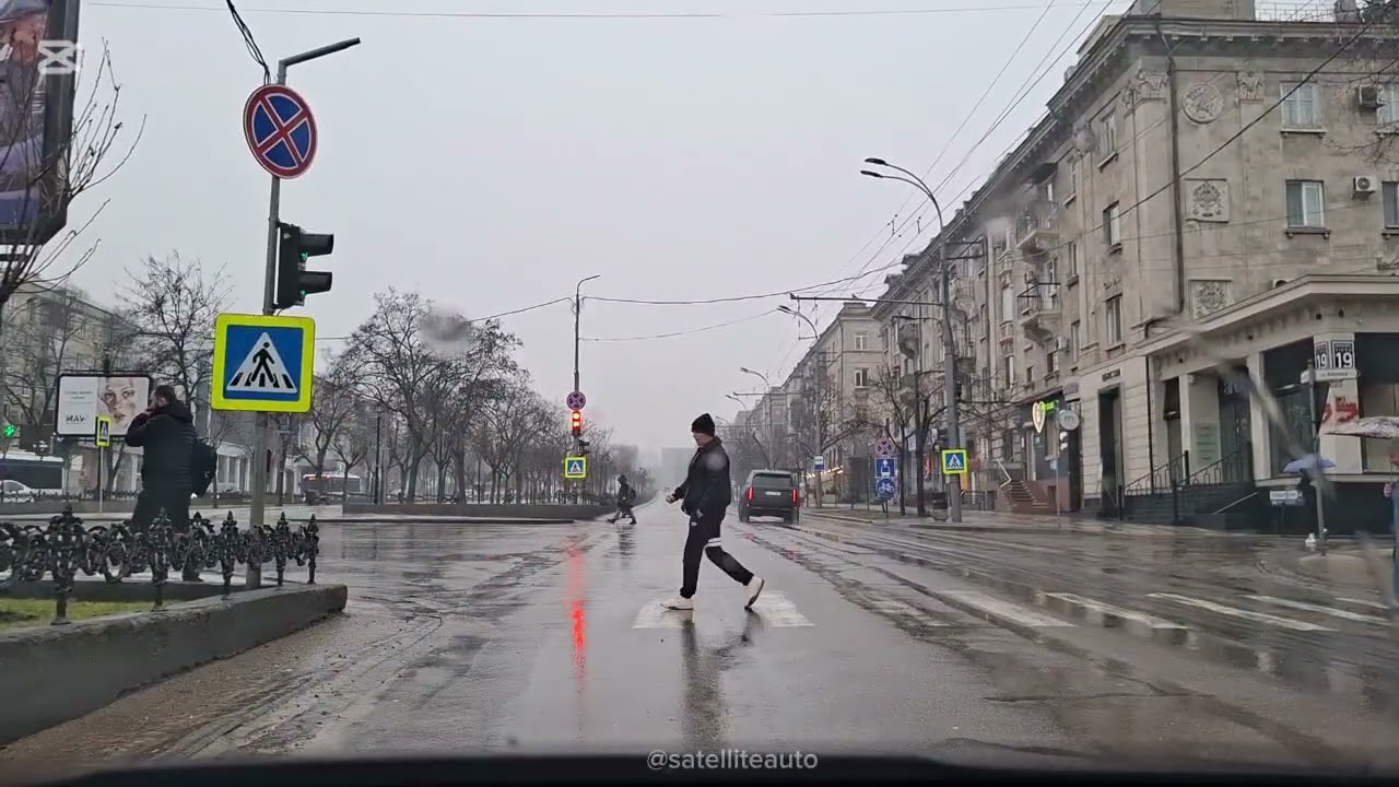 Дождливый день в #Кишиневе. Эпизод 3. Улица Албишоара — Улица Думитру Рышкану.