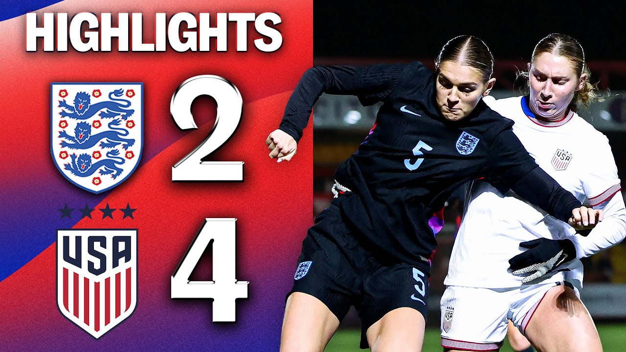 Young Lionesses Defeated Final Game Of 2025 | England WU23 2-4 United States WU23 | Highlights