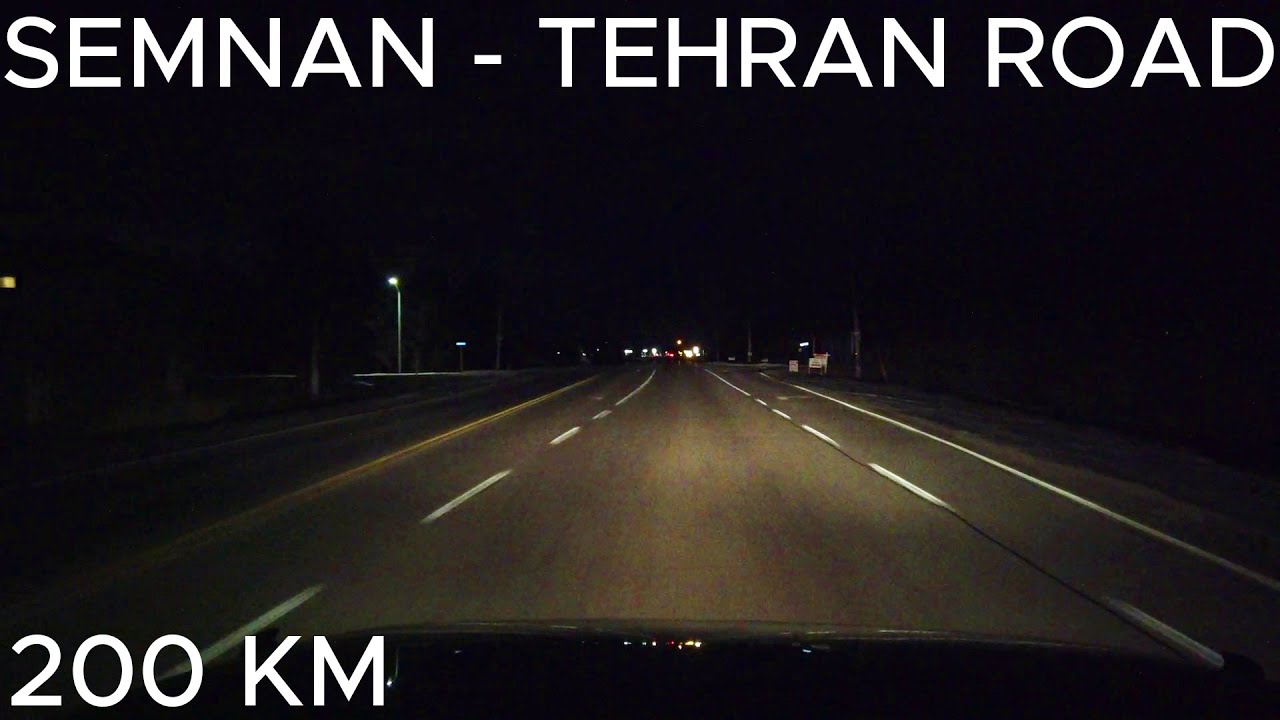 🇮🇷 IRAN - Semnan to Tehran Night Drive - 4K Relaxing | Autumn 2025 | ایران