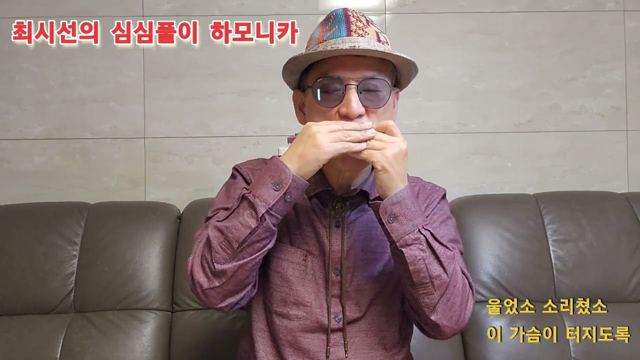 울고 넘는 박달재(C키)/하모니카 연주/최시선