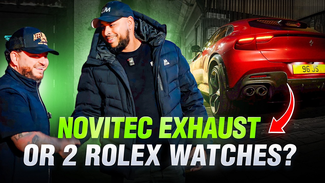 Я обменял 2 часов Rolex на выхлопную систему Novitec для Ferrari Purosangue! 😱🏎️