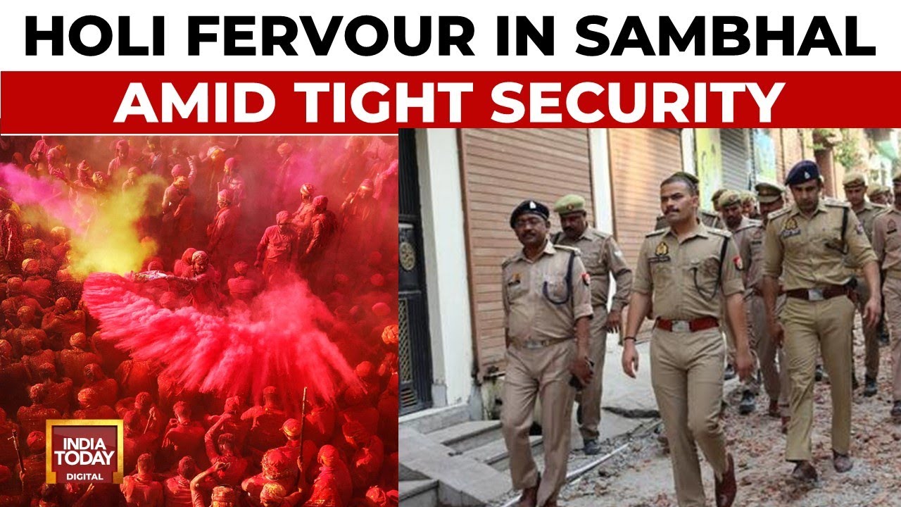 Sambhal On High Alert: Holi Celebrations Amid Tight Security as Friday Prayers Coincide