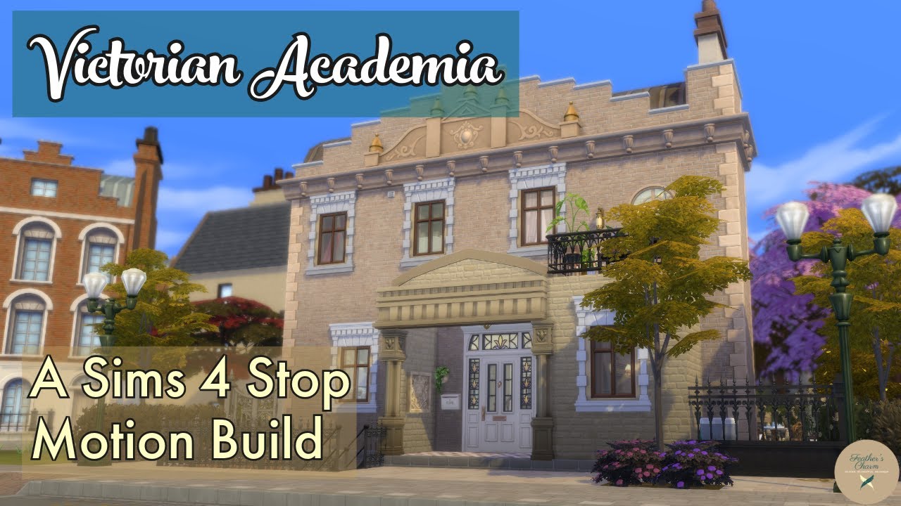 Victorian Academia | A Sims 4 Stop Motion Build | No CC