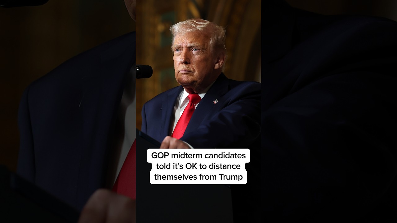 GOP midterm candidates told it's OK to distance themselves from Trump