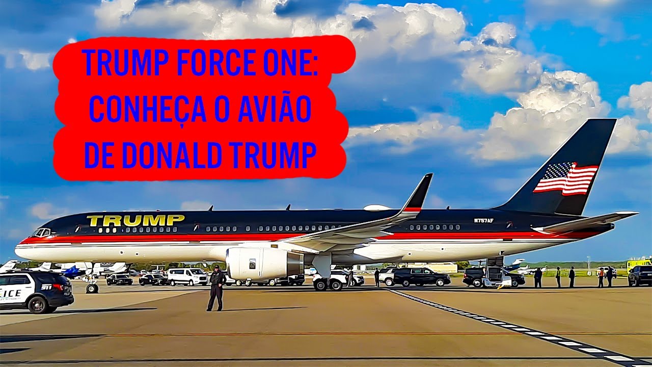 Conhe&ccedil;a o Trump Force One, avi&atilde;o de Donald Trump