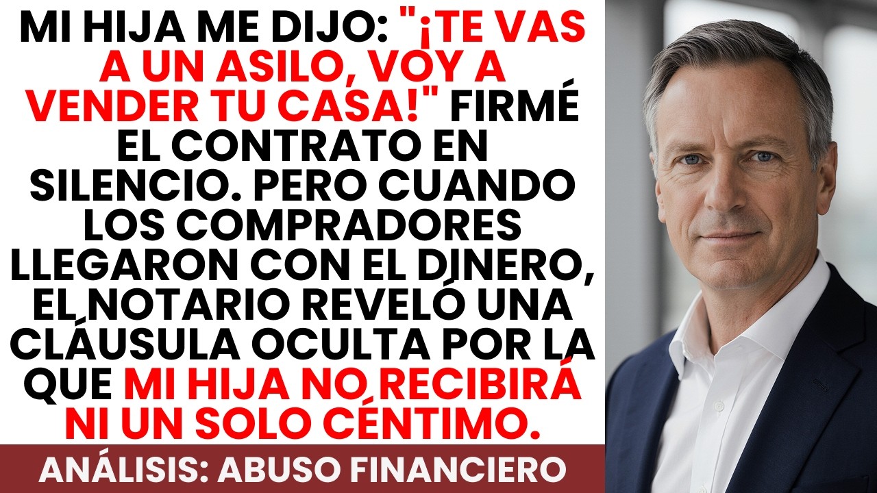 Mi hija quería venderme la casa y mandarme a un asilo. Firmé en silencio y lo perdió todo.
