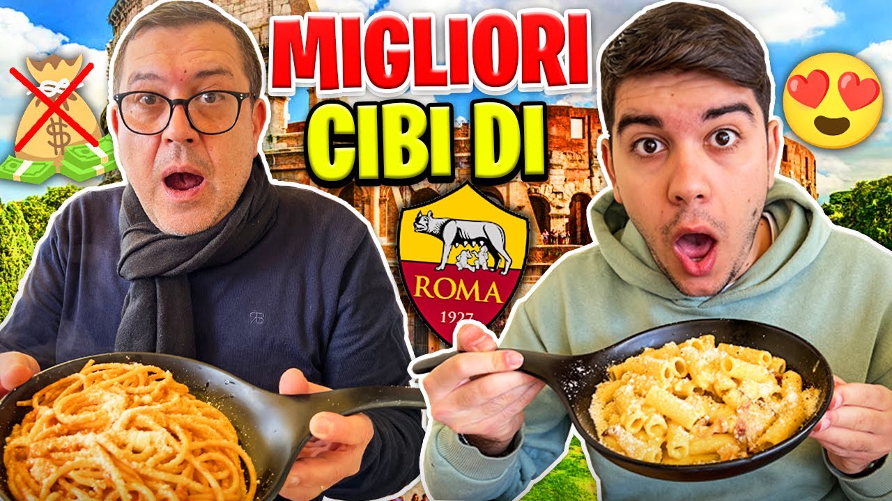 🍝🧡 I MIGLIORI CIBI di ROMA in UN UNICO POSTO!! Abbiamo speso...