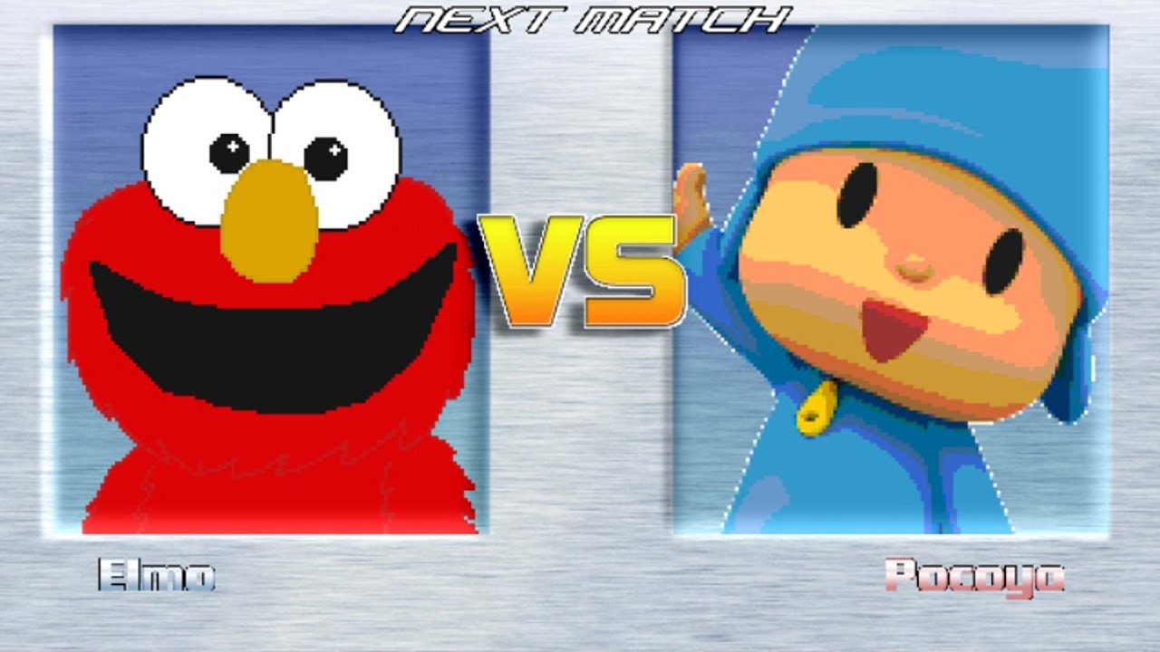 M.U.G.E.N BATTLES | Elmo vs Pocoyo | Sesame Street vs Pocoyo