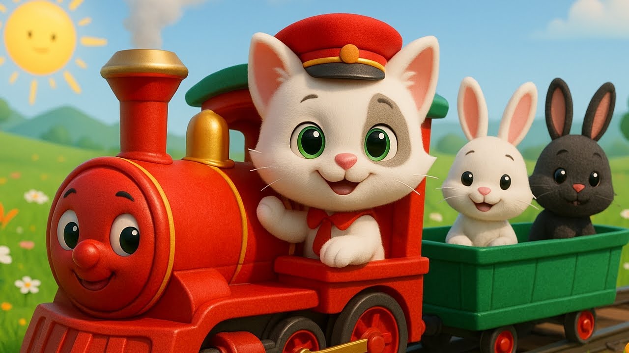 🚂🐾 Kotek Konduktor i Wesoła Ciuchcia &ndash; Bajka 3D dla Dzieci🚂🐾