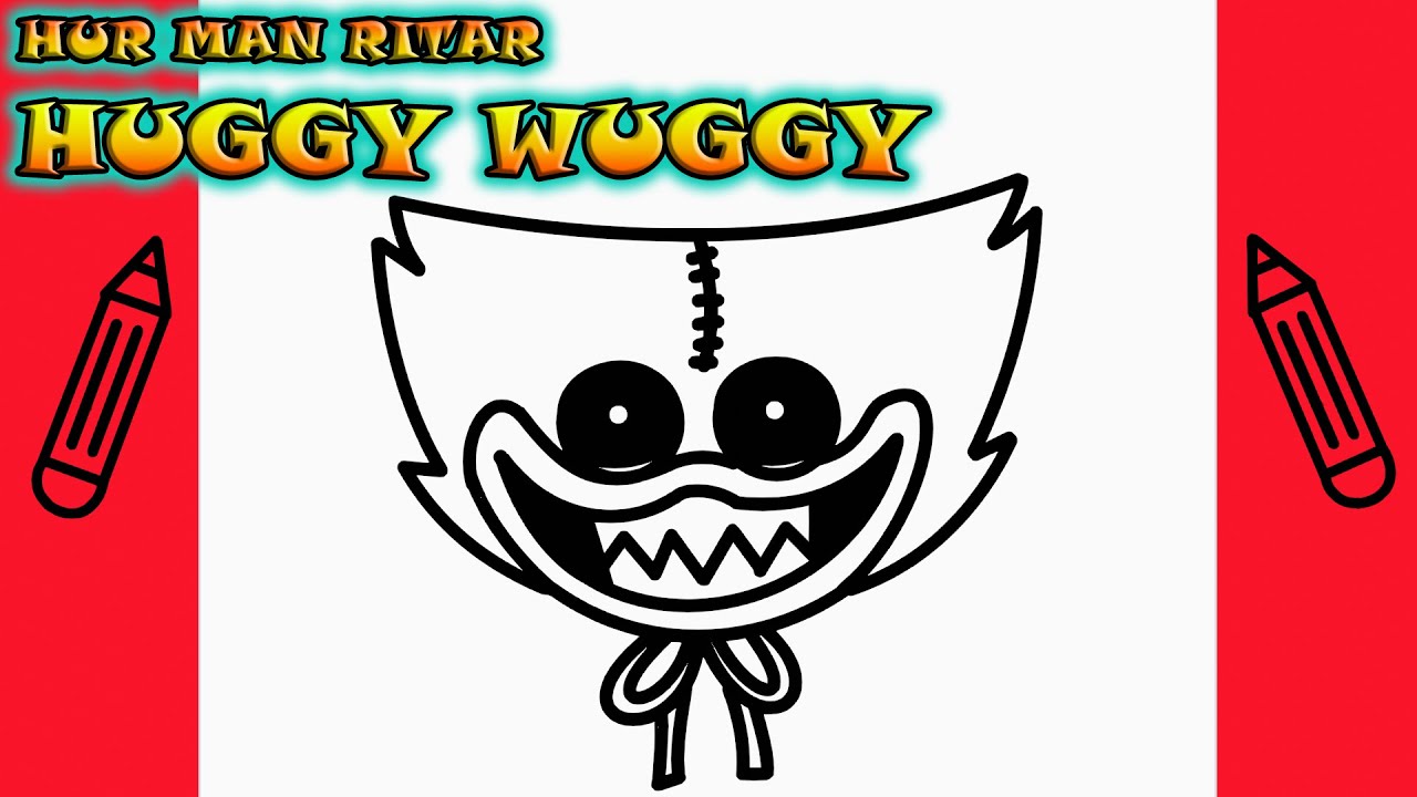 Hur man ritar HUGGY WUGGY | Rita Det Sj&auml;lv | L&auml;r dig att rita enkelt